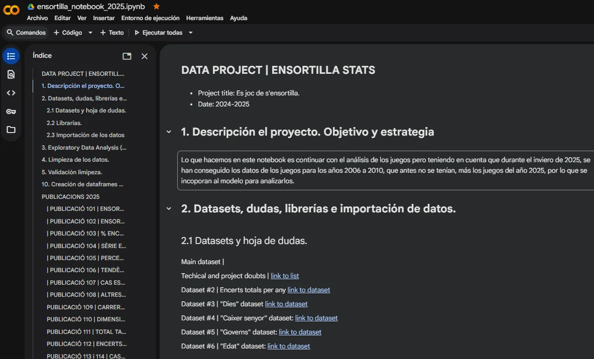 Notebook de Python con la conexión, limpieza y análisis de los datos